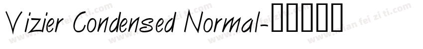 Vizier Condensed Normal字体转换